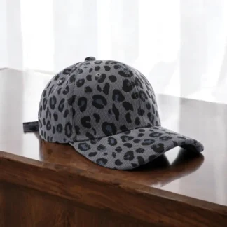 Καπέλο Βαμβακερό Leopard Print Grey