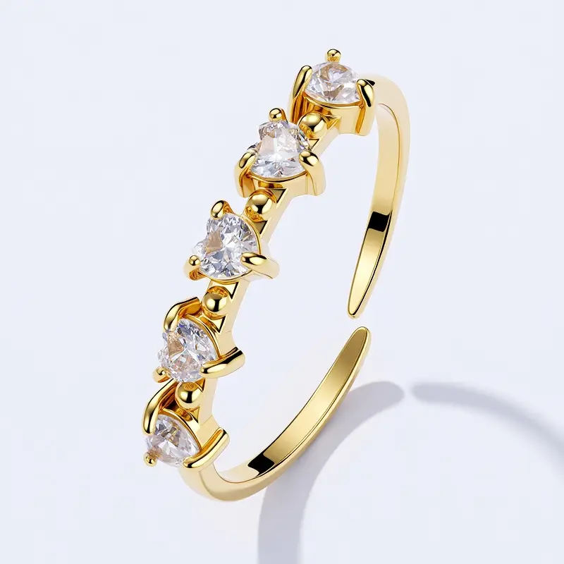 Δαχτυλίδι από ανοξείδωτο ατσάλι 424RX312 Gold - Image 2